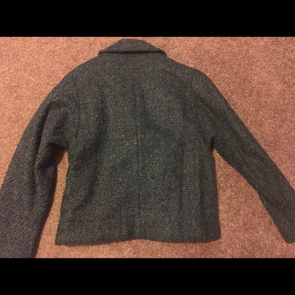 Gap Gray Crop Wool Coat, Size S - Picture 2 of 4